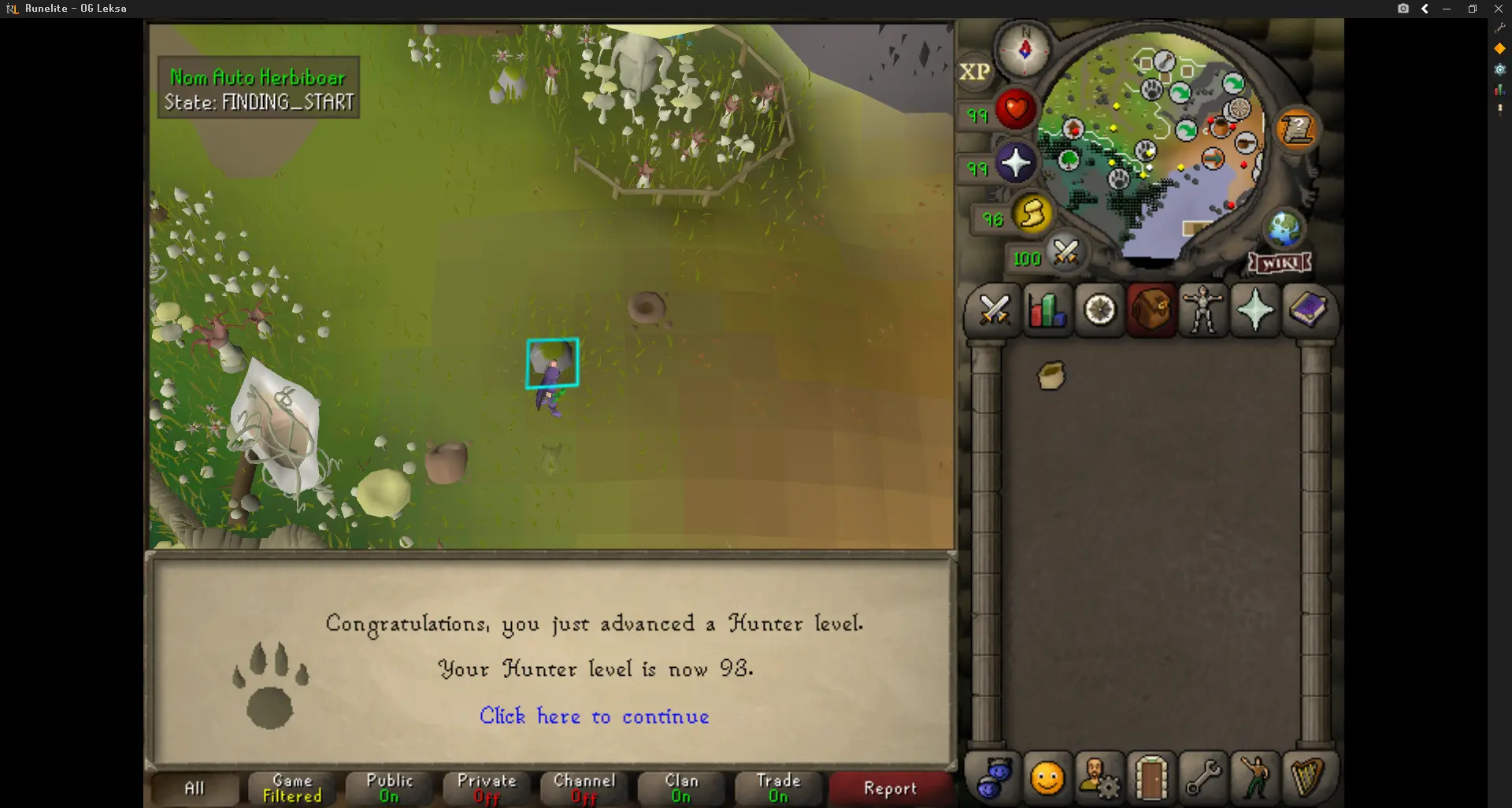 OSRS Herbiboar plugin page